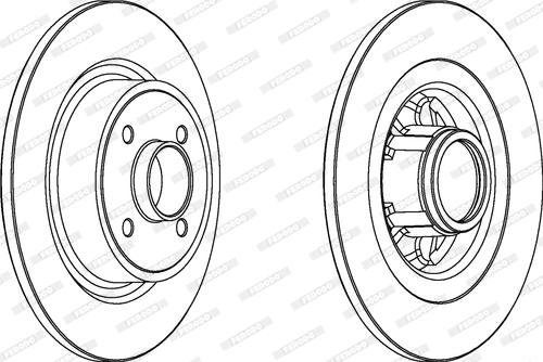 Ferodo DDF138-1 - Bremžu diski www.autospares.lv