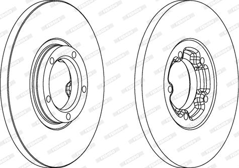 Ferodo DDF138 - Bremžu diski www.autospares.lv