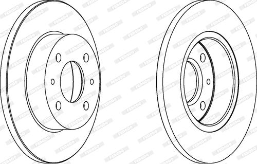 Ferodo DDF133 - Bremžu diski www.autospares.lv