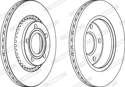 Ferodo DDF1328X - Bremžu diski www.autospares.lv