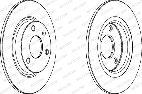 Ferodo DDF132C - Bremžu diski www.autospares.lv