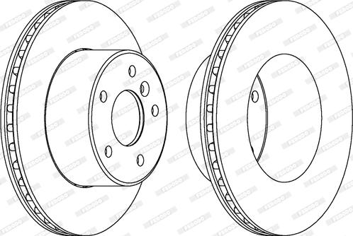 Ferodo DDF1379 - Тормозной диск www.autospares.lv