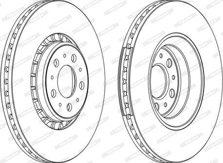 Ferodo DDF1371C-1-D - Bremžu diski www.autospares.lv