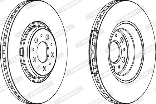 Ferodo DDF1371X - Bremžu diski www.autospares.lv