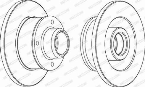 Ferodo DDF137C - Bremžu diski autospares.lv