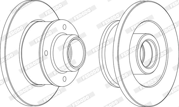 Ferodo DDF137X - Bremžu diski www.autospares.lv