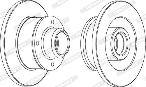 Ferodo DDF137X - Bremžu diski www.autospares.lv