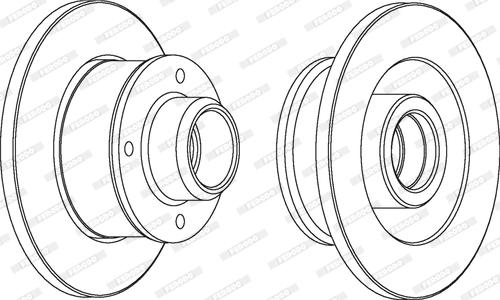 Ferodo DDF137 - Bremžu diski autospares.lv