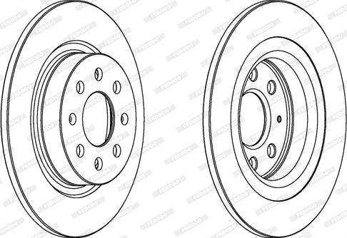 Ferodo DDF1299 - Bremžu diski www.autospares.lv