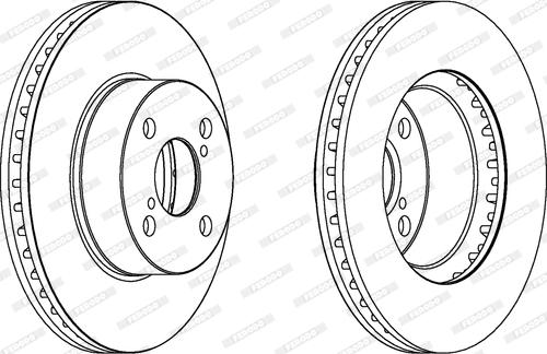 Ferodo DDF1294C - Bremžu diski www.autospares.lv