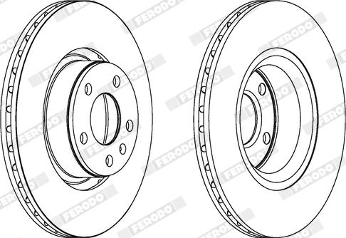 Ferodo DDF1291X - Bremžu diski www.autospares.lv