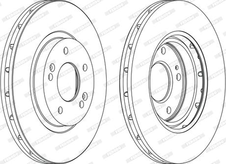 Ferodo DDF1292C-D - Bremžu diski www.autospares.lv