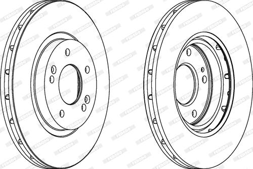 Ferodo DDF1292 - Bremžu diski www.autospares.lv