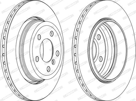 Ferodo DDF1297C-1-D - Bremžu diski www.autospares.lv