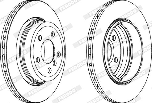 Ferodo DDF1297X - Bremžu diski www.autospares.lv