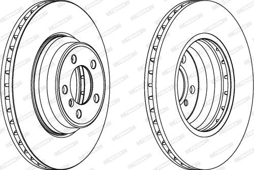 Ferodo DDF1245 - Bremžu diski www.autospares.lv