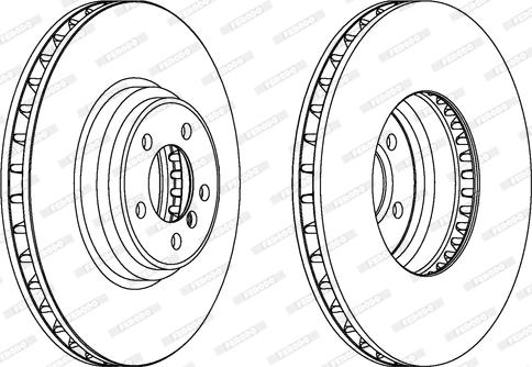 Ferodo DDF1246 - Bremžu diski www.autospares.lv