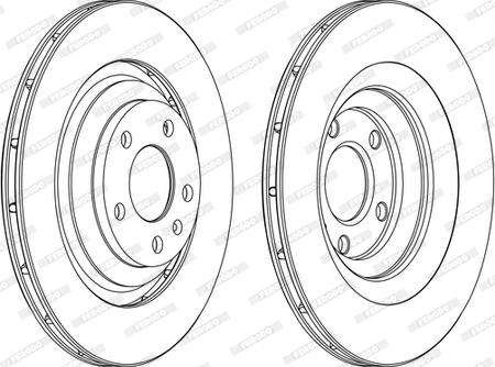 Ferodo DDF1240C-1-D - Bremžu diski www.autospares.lv