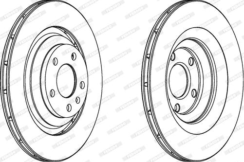 Ferodo DDF1240C - Bremžu diski www.autospares.lv