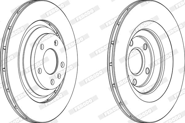 Ferodo DDF1240X - Bremžu diski www.autospares.lv