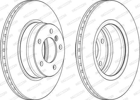 Ferodo DDF124-1 - Bremžu diski autospares.lv