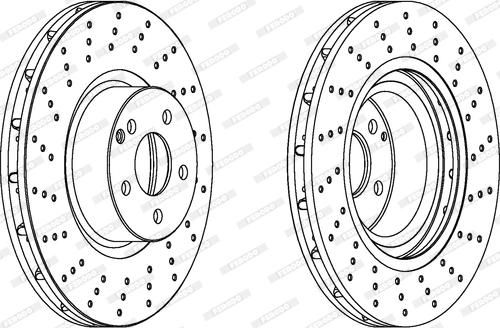 Ferodo DDF1248 - Bremžu diski www.autospares.lv