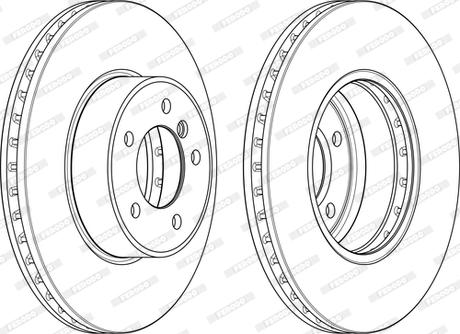 Ferodo DDF1242C-1-D - Bremžu diski www.autospares.lv