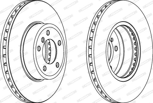 Ferodo DDF1242C-1 - Bremžu diski www.autospares.lv