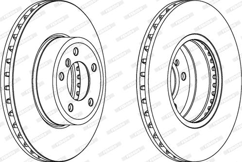 Ferodo DDF1242C - Bremžu diski www.autospares.lv