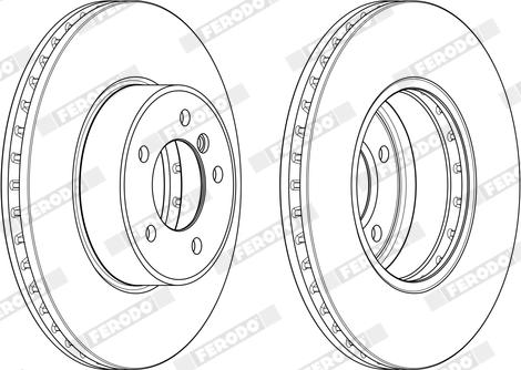 Ferodo DDF1242X - Bremžu diski www.autospares.lv