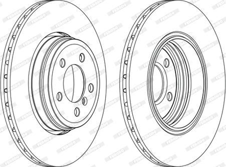 Ferodo DDF1247C-1-D - Bremžu diski www.autospares.lv