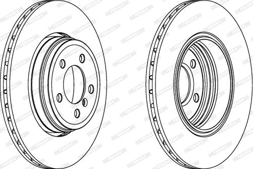 Ferodo DDF1247C-1 - Bremžu diski www.autospares.lv