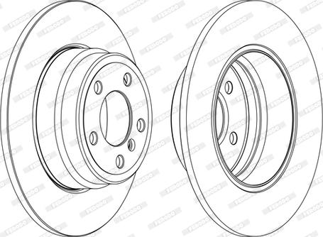 Ferodo DDF1255C-1-D - Bremžu diski www.autospares.lv