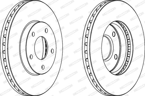 Ferodo DDF1250 - Bremžu diski www.autospares.lv