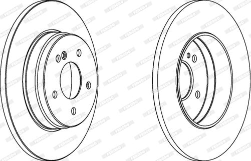 Ferodo DDF125-1 - Bremžu diski www.autospares.lv