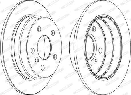 Ferodo DDF1258C-D - Bremžu diski www.autospares.lv