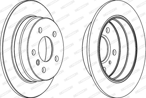 Ferodo DDF1258 - Bremžu diski www.autospares.lv