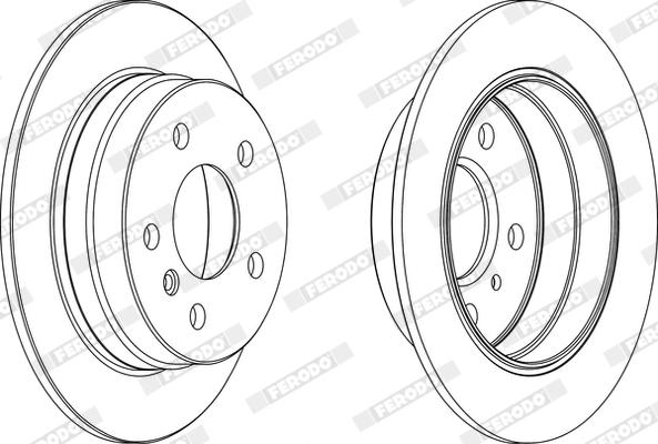 Ferodo DDF1258X - Bremžu diski www.autospares.lv