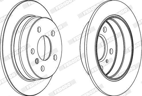 Ferodo DDF1258X - Bremžu diski www.autospares.lv