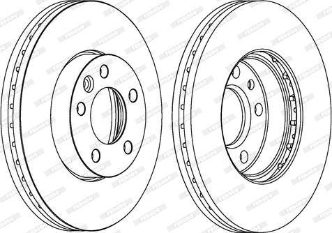 Ferodo DDF1253C-1 - Brake Disc www.autospares.lv