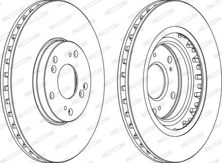 Ferodo DDF1266C - Bremžu diski www.autospares.lv