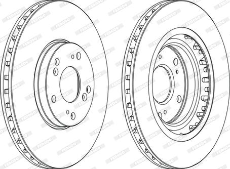 Ferodo DDF1266-D - Bremžu diski www.autospares.lv