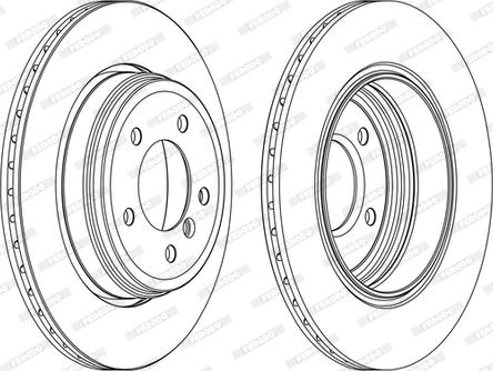 Ferodo DDF1260C-D - Bremžu diski www.autospares.lv