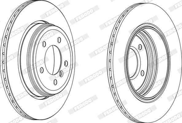 Ferodo DDF1260X - Bremžu diski www.autospares.lv