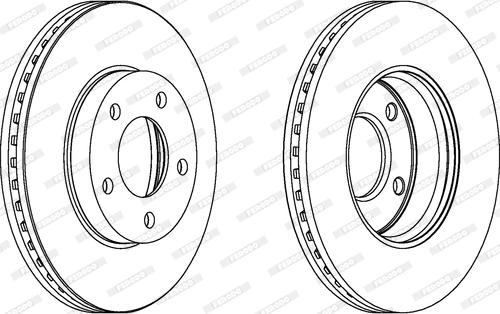 Ferodo DDF1209C - Bremžu diski www.autospares.lv