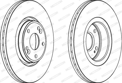 Ferodo DDF1205C - Bremžu diski www.autospares.lv