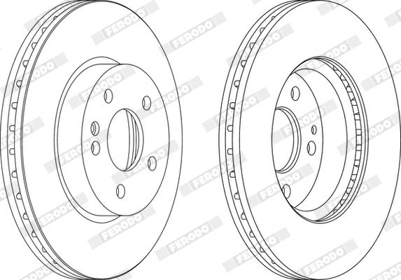 Ferodo DDF1203X - Bremžu diski www.autospares.lv