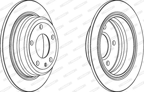 Ferodo DDF120 - Bremžu diski www.autospares.lv