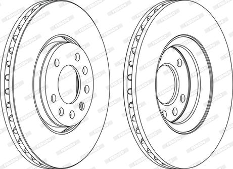 Ferodo DDF1215C - Bremžu diski www.autospares.lv