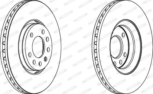 Ferodo DDF1215 - Bremžu diski www.autospares.lv